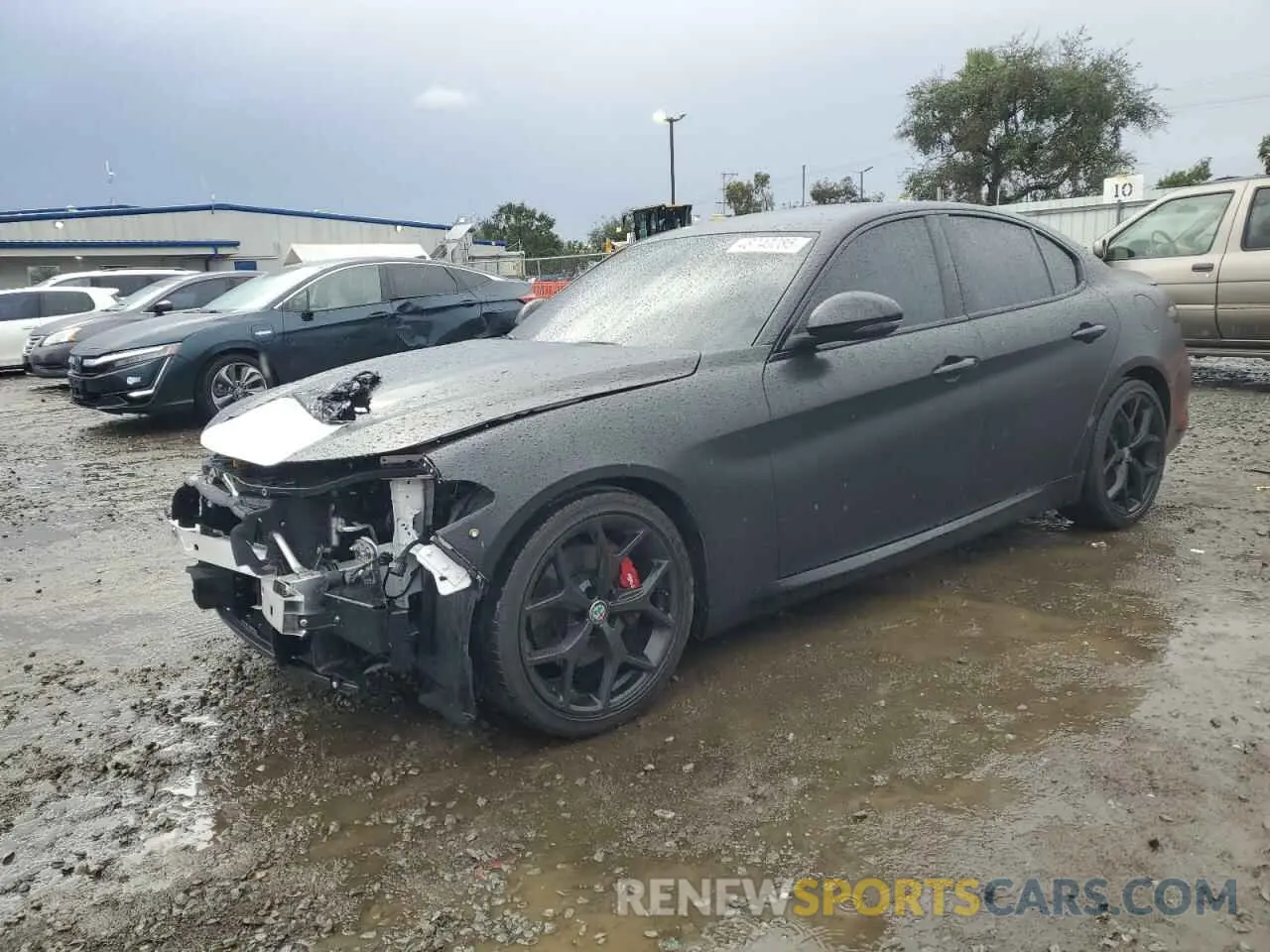 1 Photograph of a damaged car ZARFAMAN4K7606393 ALFA ROMEO GIULIA 2019
