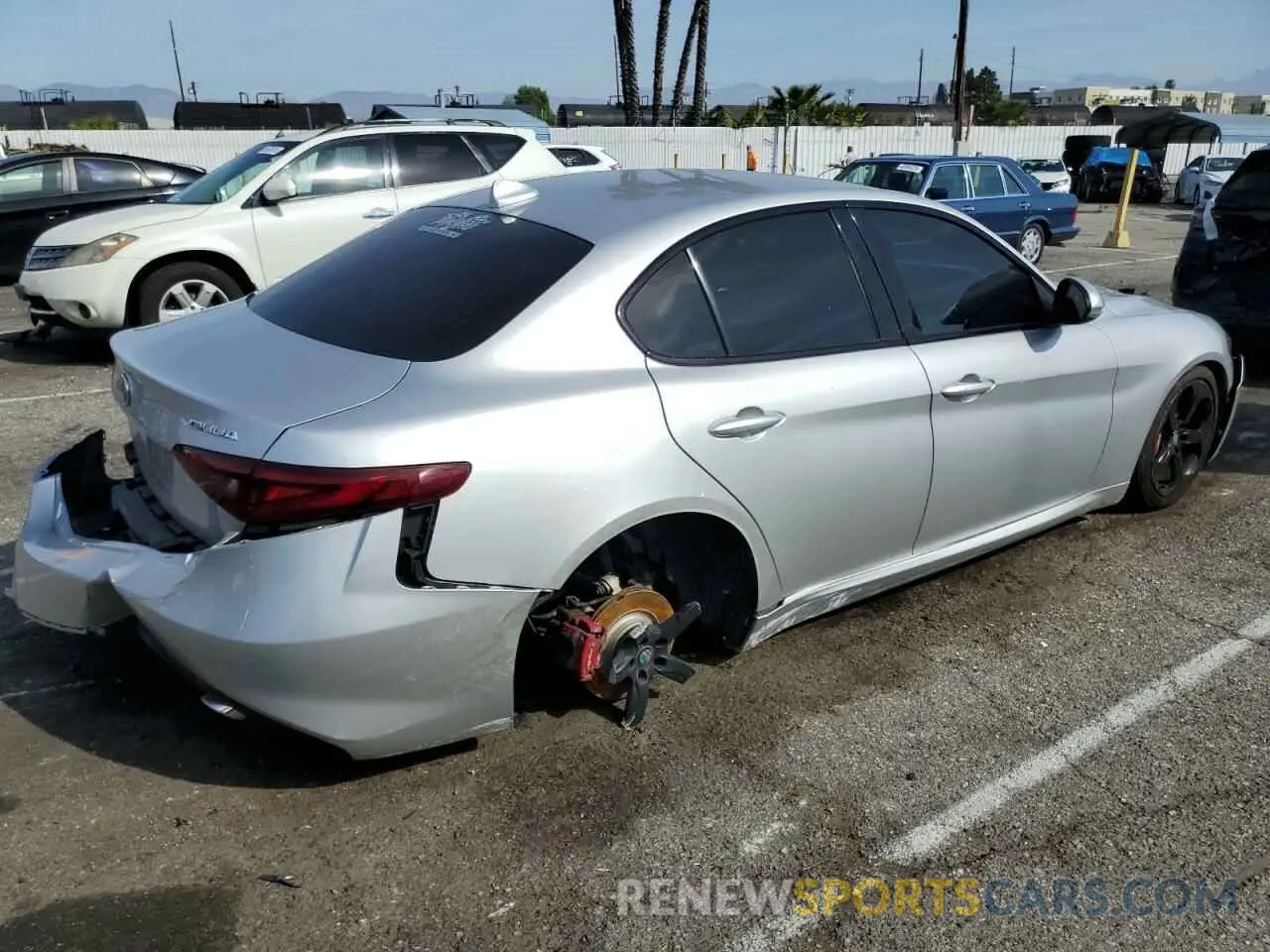 3 Photograph of a damaged car ZARFAMAN5K7610064 ALFA ROMEO GIULIA 2019