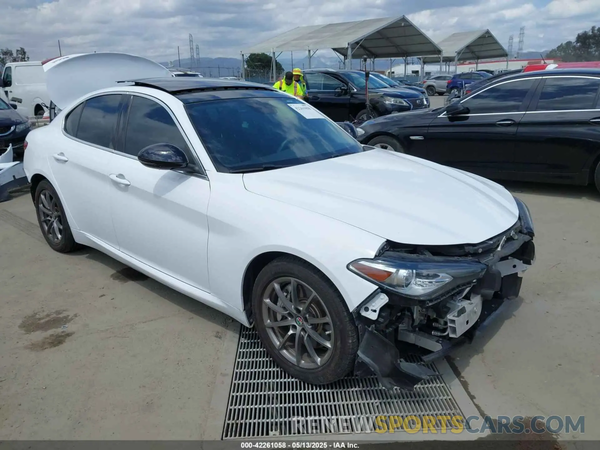 1 Photograph of a damaged car ZARFAMAN5K7612770 ALFA ROMEO GIULIA 2019