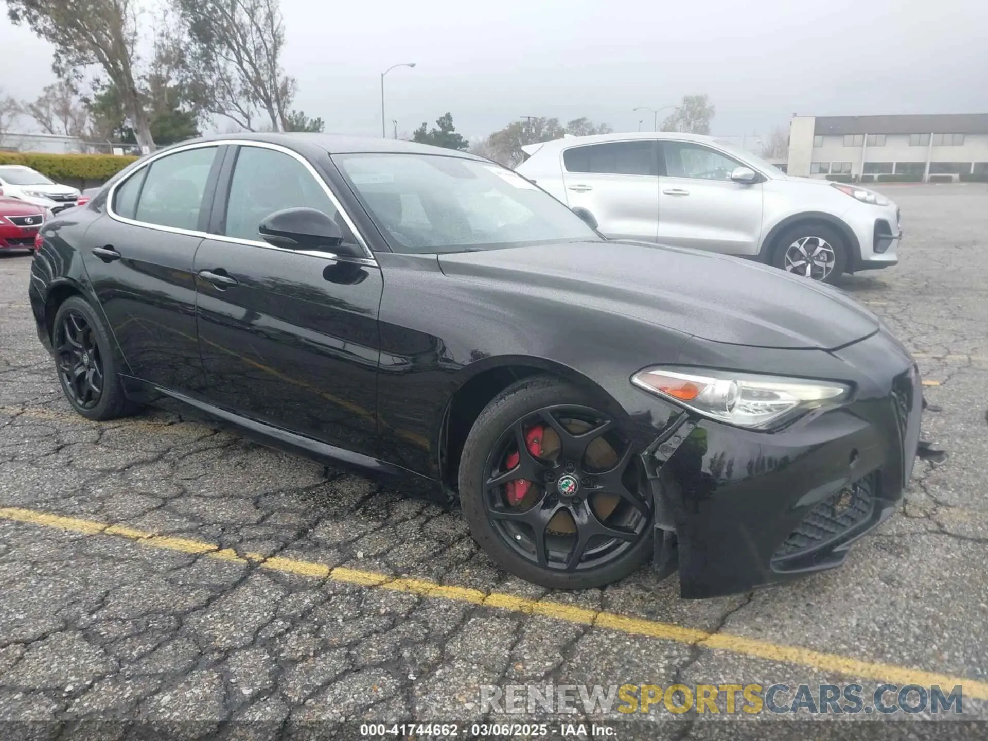 1 Фотография поврежденного автомобиля ZARFAMAN5K7621548 ALFA ROMEO GIULIA 2019