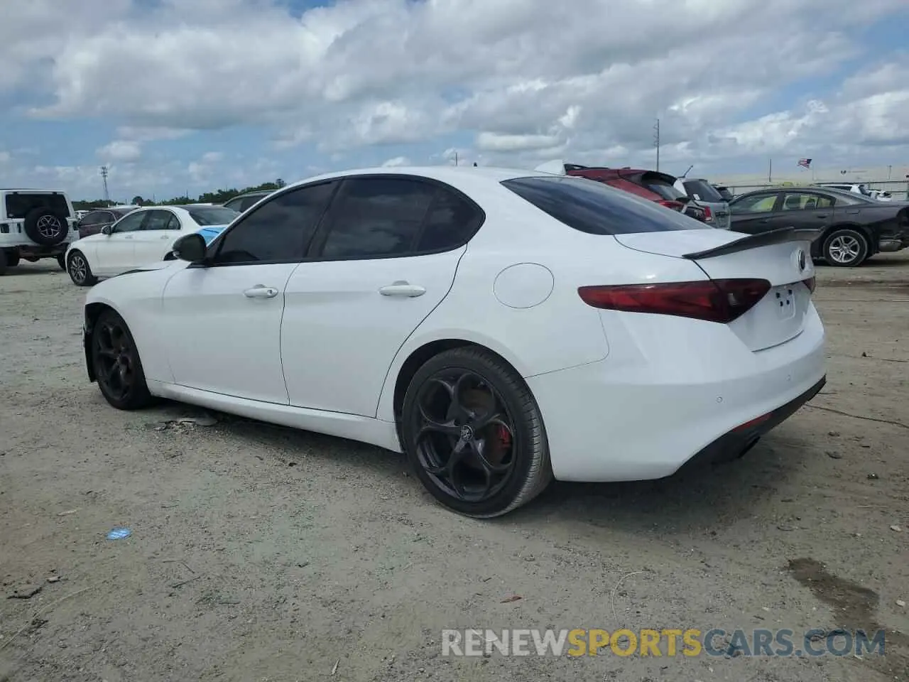 2 Фотография поврежденного автомобиля ZARFAMANXK7600999 ALFA ROMEO GIULIA 2019