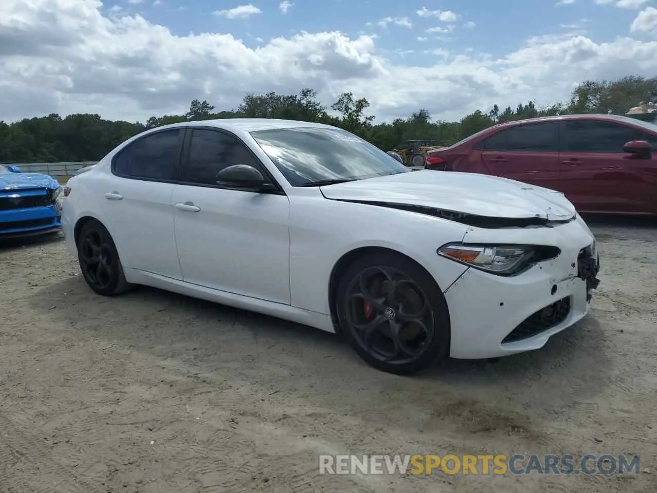4 Фотография поврежденного автомобиля ZARFAMANXK7600999 ALFA ROMEO GIULIA 2019