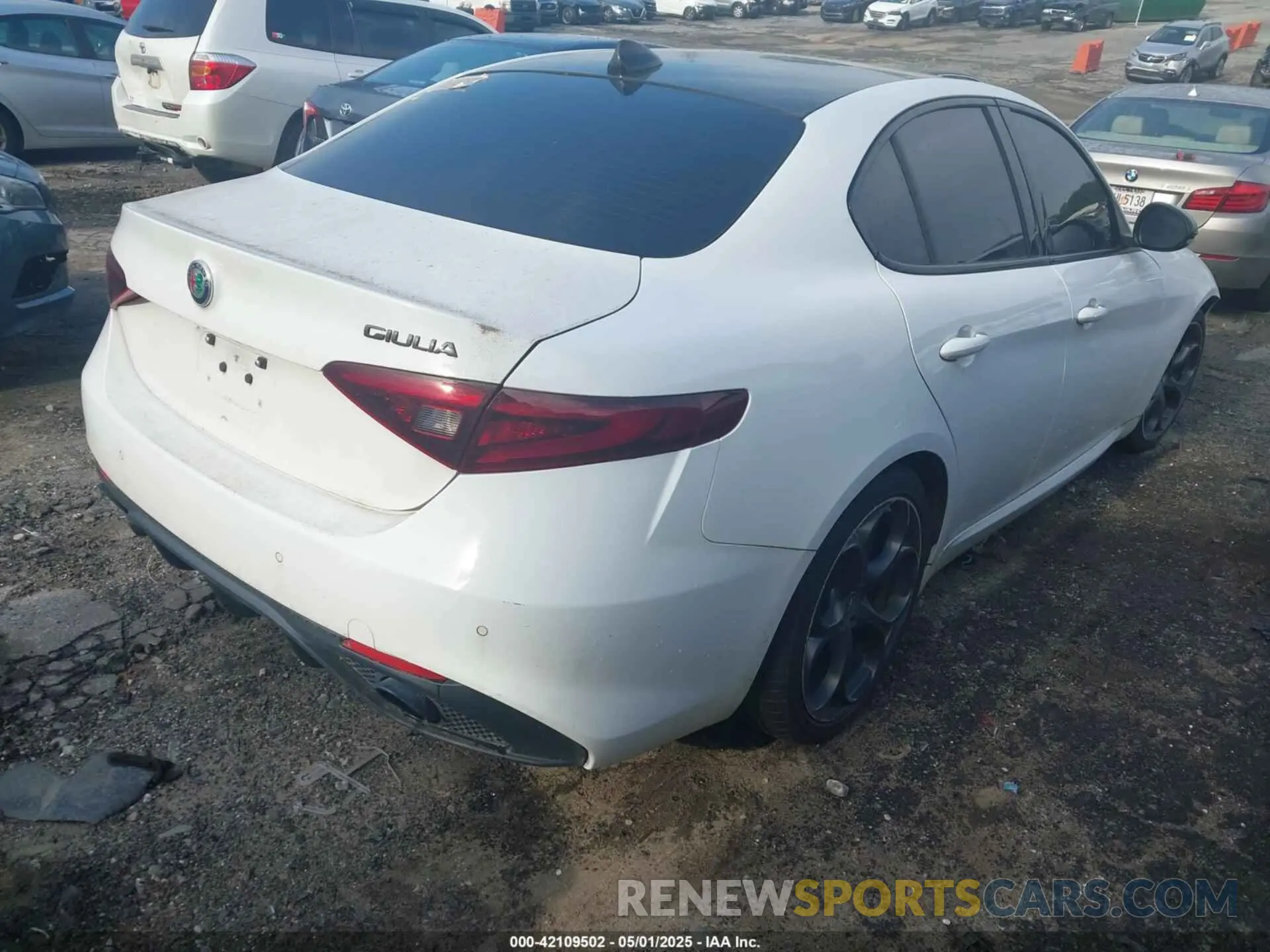 4 Фотография поврежденного автомобиля ZARFAMBN1K7621464 ALFA ROMEO GIULIA 2019