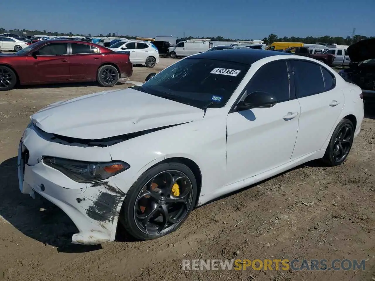 1 Фотография поврежденного автомобиля ZARFAMBN2K7606486 ALFA ROMEO GIULIA 2019