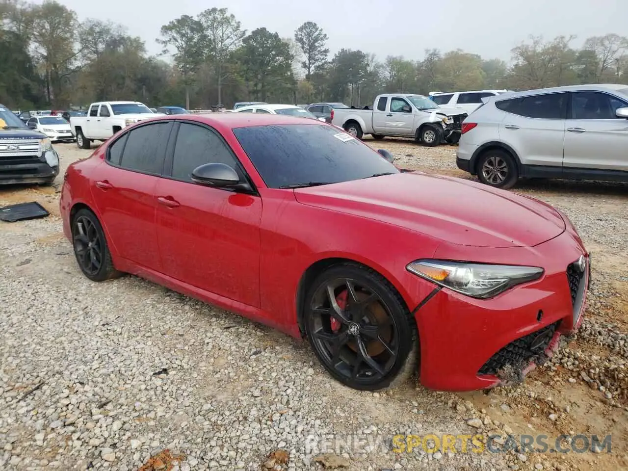 4 Фотография поврежденного автомобиля ZARFAMBN2K7622817 ALFA ROMEO GIULIA 2019