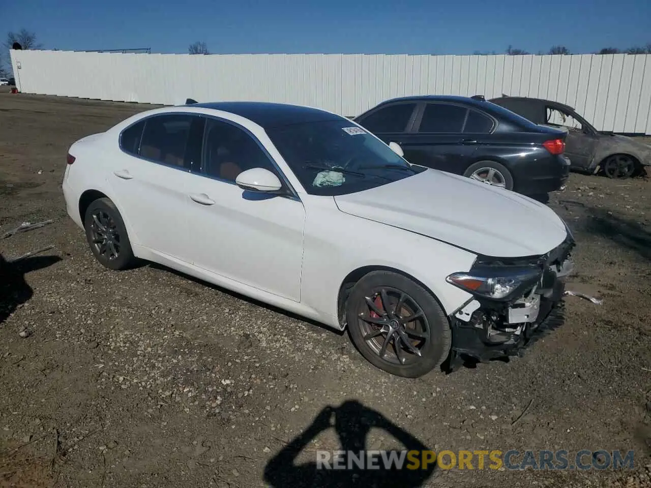 4 Фотография поврежденного автомобиля ZARFANAN1K7622797 ALFA ROMEO GIULIA 2019