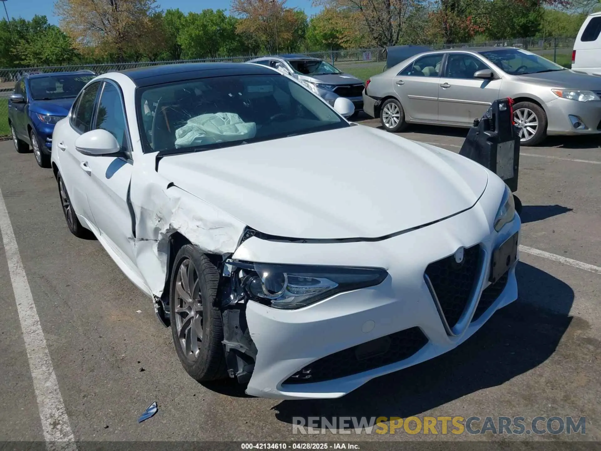 1 Photograph of a damaged car ZARFANAN9K7603219 ALFA ROMEO GIULIA 2019
