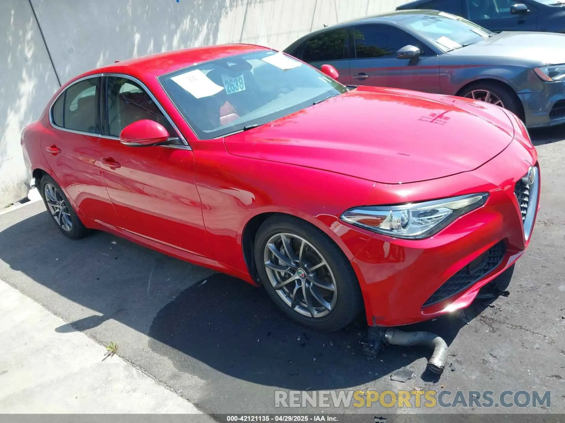 1 Фотография поврежденного автомобиля ZARFAMAN1L7636002 ALFA ROMEO GIULIA 2020