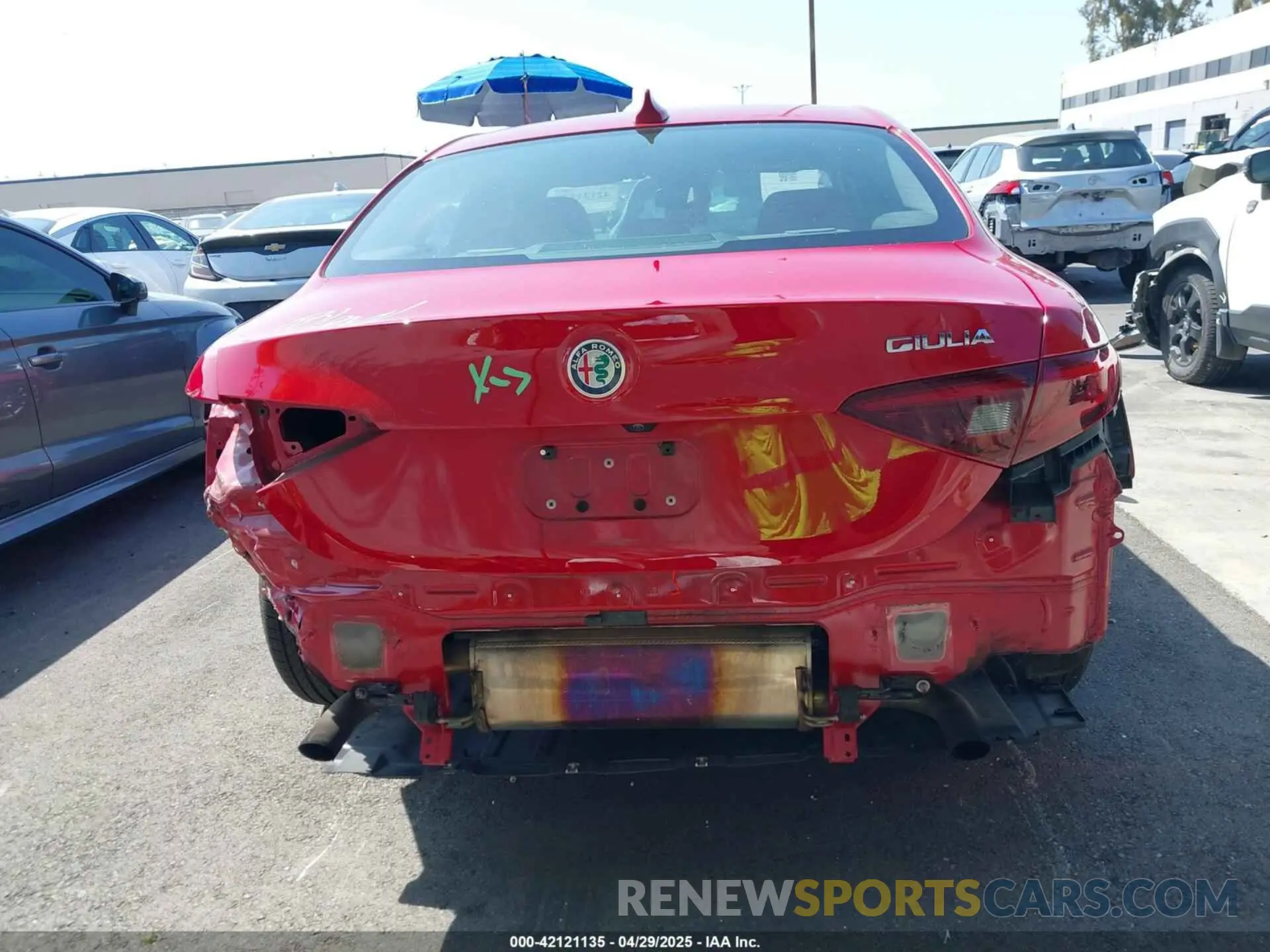 17 Фотография поврежденного автомобиля ZARFAMAN1L7636002 ALFA ROMEO GIULIA 2020