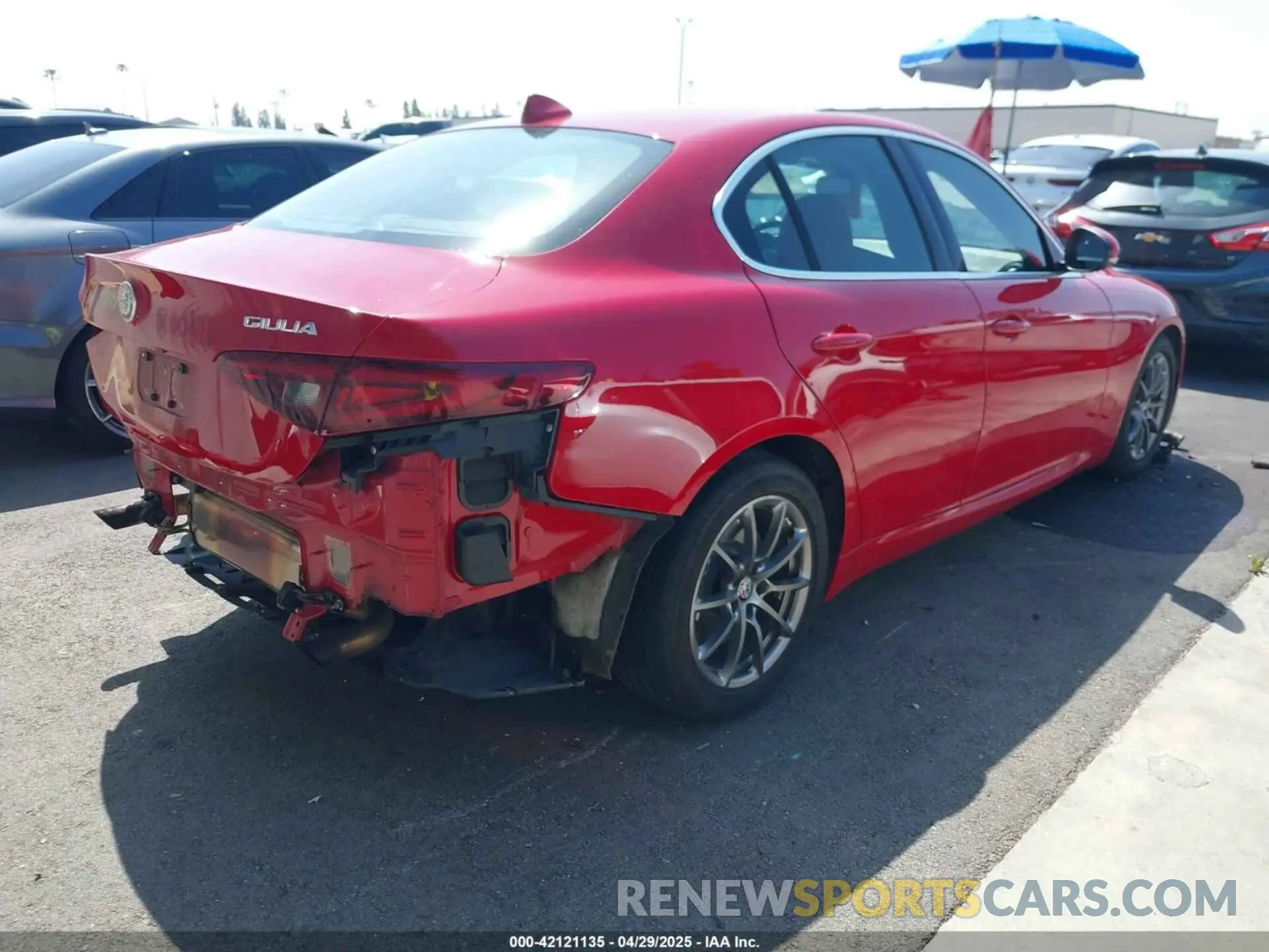 4 Фотография поврежденного автомобиля ZARFAMAN1L7636002 ALFA ROMEO GIULIA 2020