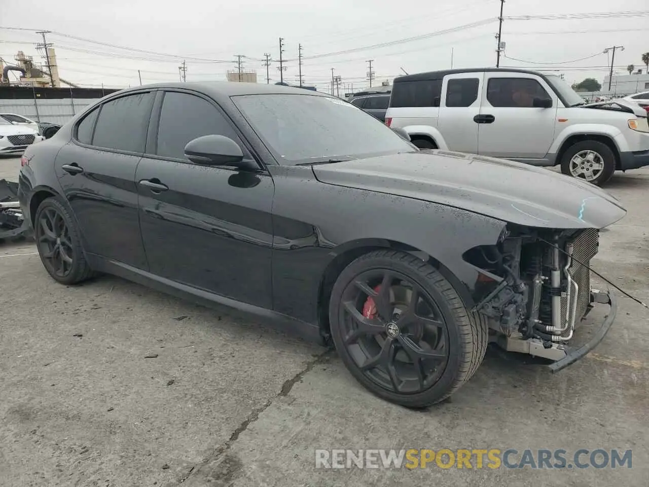 4 Фотография поврежденного автомобиля ZARFAMAN1L7638722 ALFA ROMEO GIULIA 2020