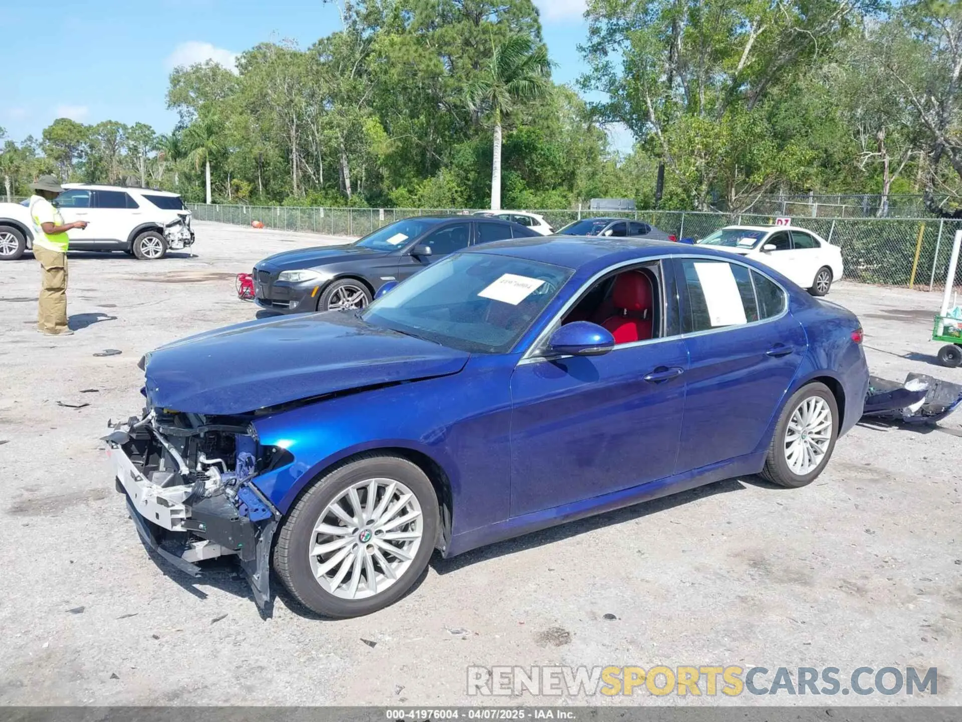 2 Фотография поврежденного автомобиля ZARFAMAN7M7643215 ALFA ROMEO GIULIA 2021