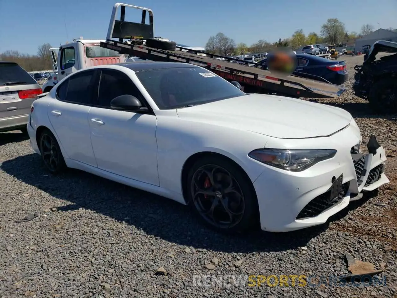 4 Photograph of a damaged car ZARFAMBN4M7640318 ALFA ROMEO GIULIA 2021