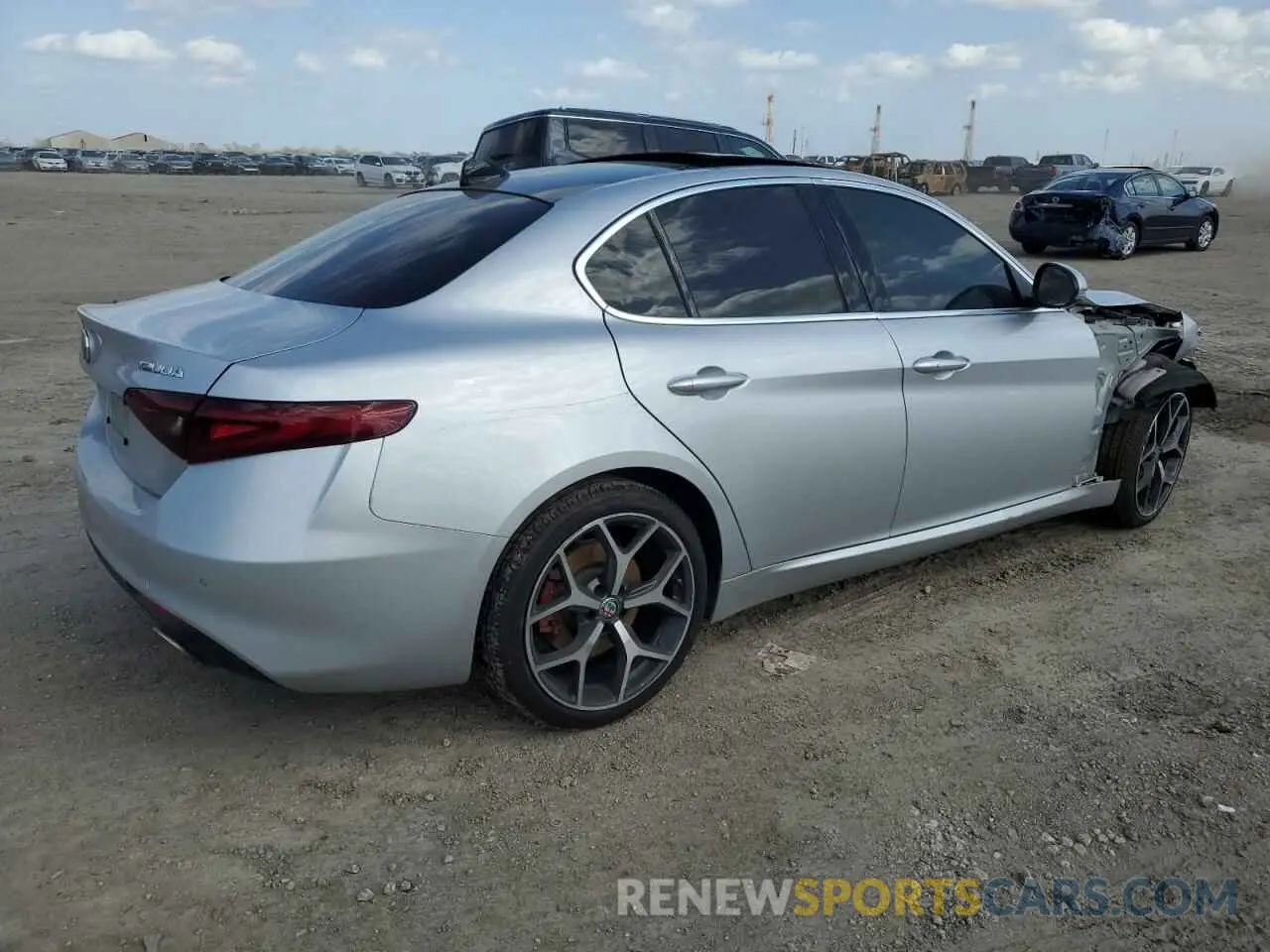 3 Фотография поврежденного автомобиля ZARFAMBNXM7639691 ALFA ROMEO GIULIA 2021