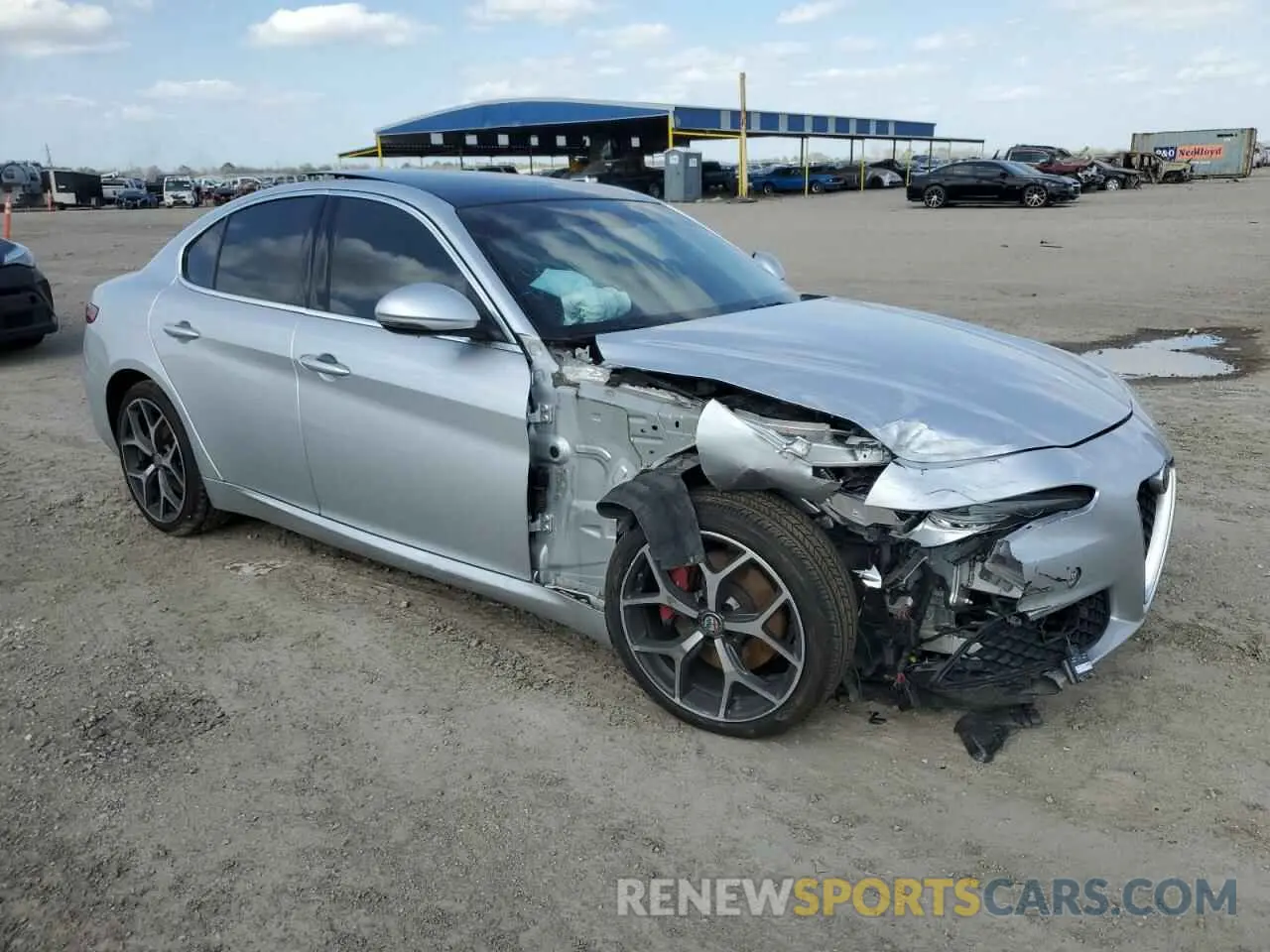 4 Фотография поврежденного автомобиля ZARFAMBNXM7639691 ALFA ROMEO GIULIA 2021