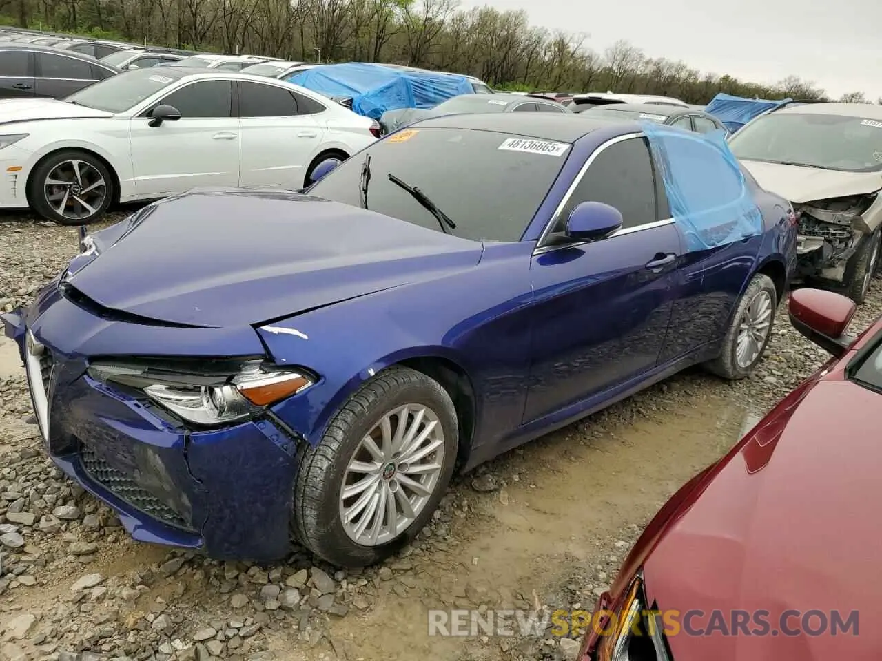 1 Фотография поврежденного автомобиля ZARFANAN2M7649350 ALFA ROMEO GIULIA 2021