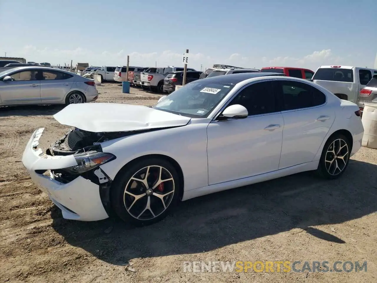 1 Photograph of a damaged car ZARFANBN0M7642850 ALFA ROMEO GIULIA 2021