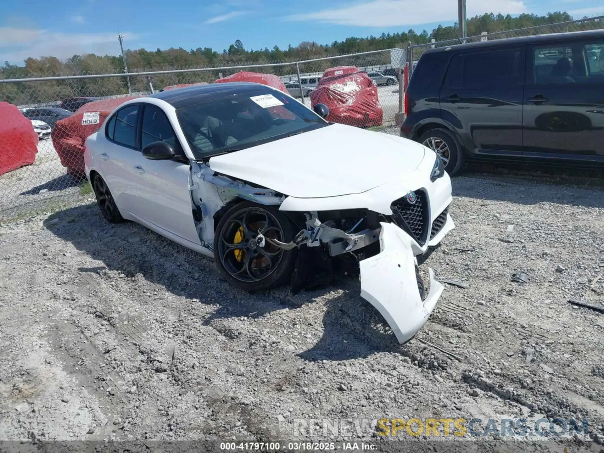 1 Photograph of a damaged car ZARFANBN5M7644349 ALFA ROMEO GIULIA 2021