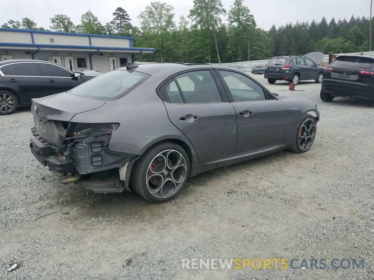 3 Фотография поврежденного автомобиля ZARFAMBN6P7676600 ALFA ROMEO GIULIA 2023