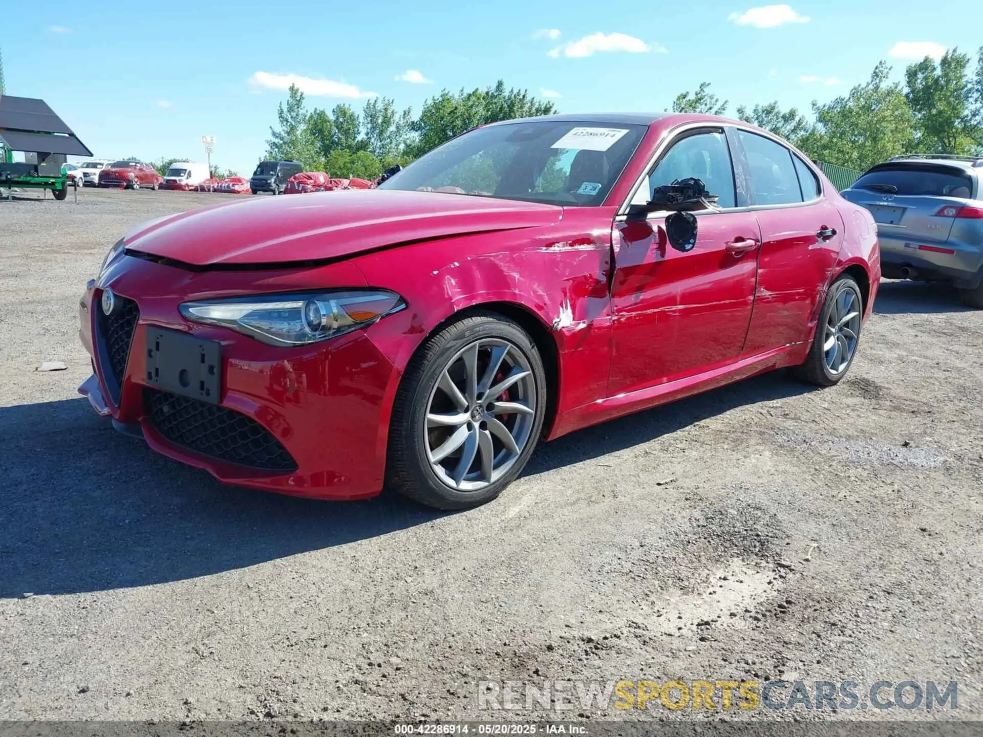 2 Фотография поврежденного автомобиля ZARFANAN0P7671013 ALFA ROMEO GIULIA 2023