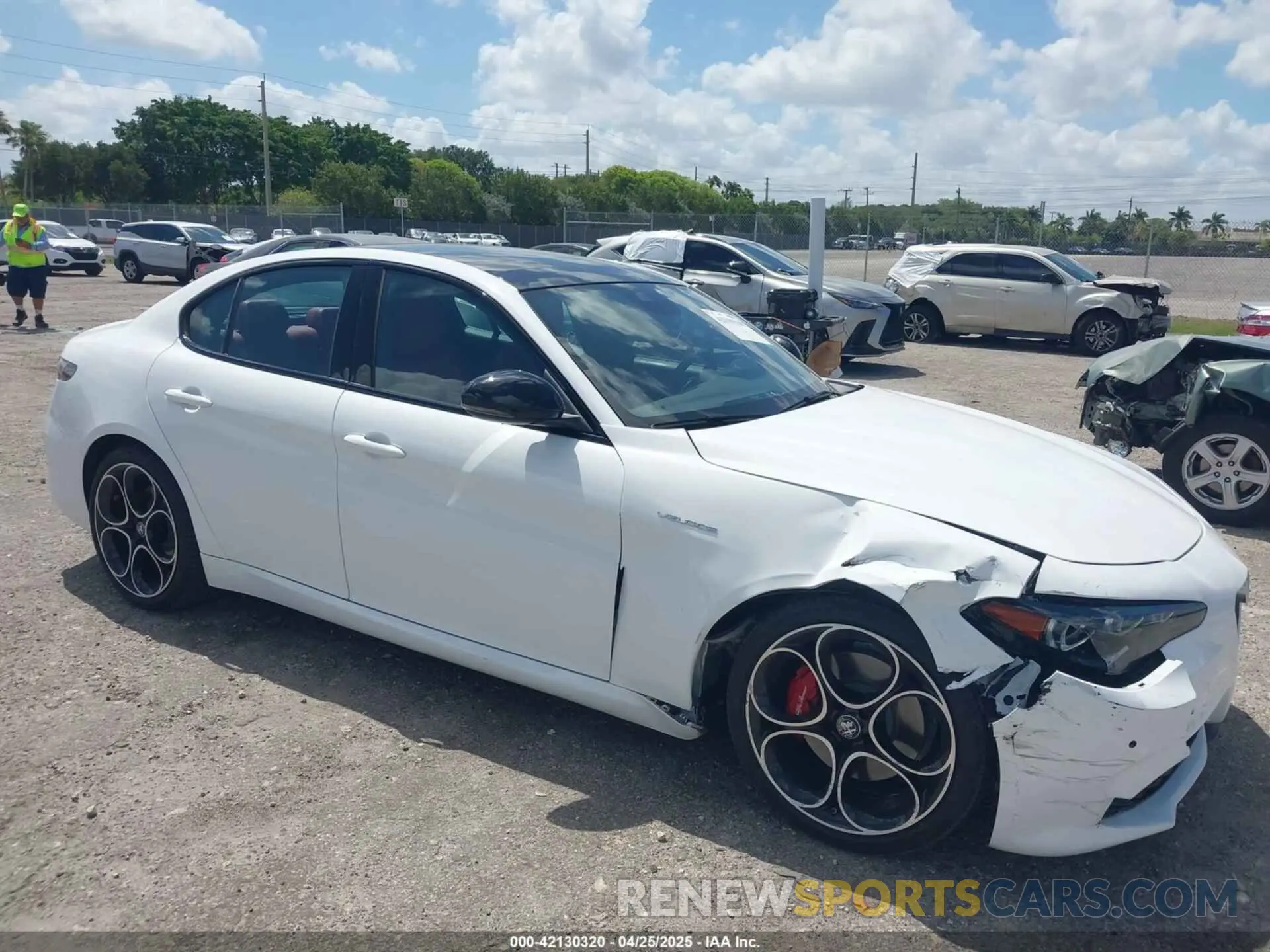 1 Photograph of a damaged car ZARFAMBN8R7679971 ALFA ROMEO GIULIA 2024