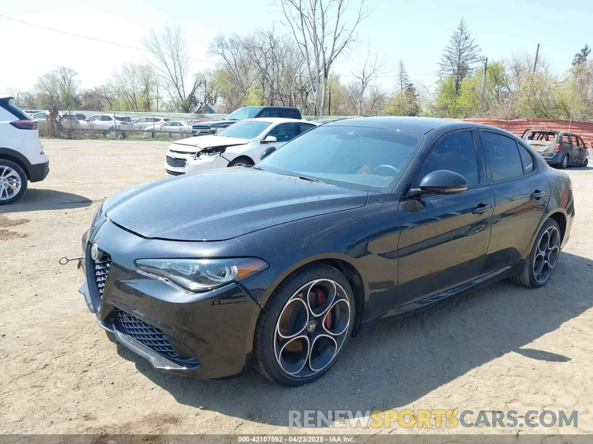 2 Фотография поврежденного автомобиля ZARFANBN6R7677934 ALFA ROMEO GIULIA 2024