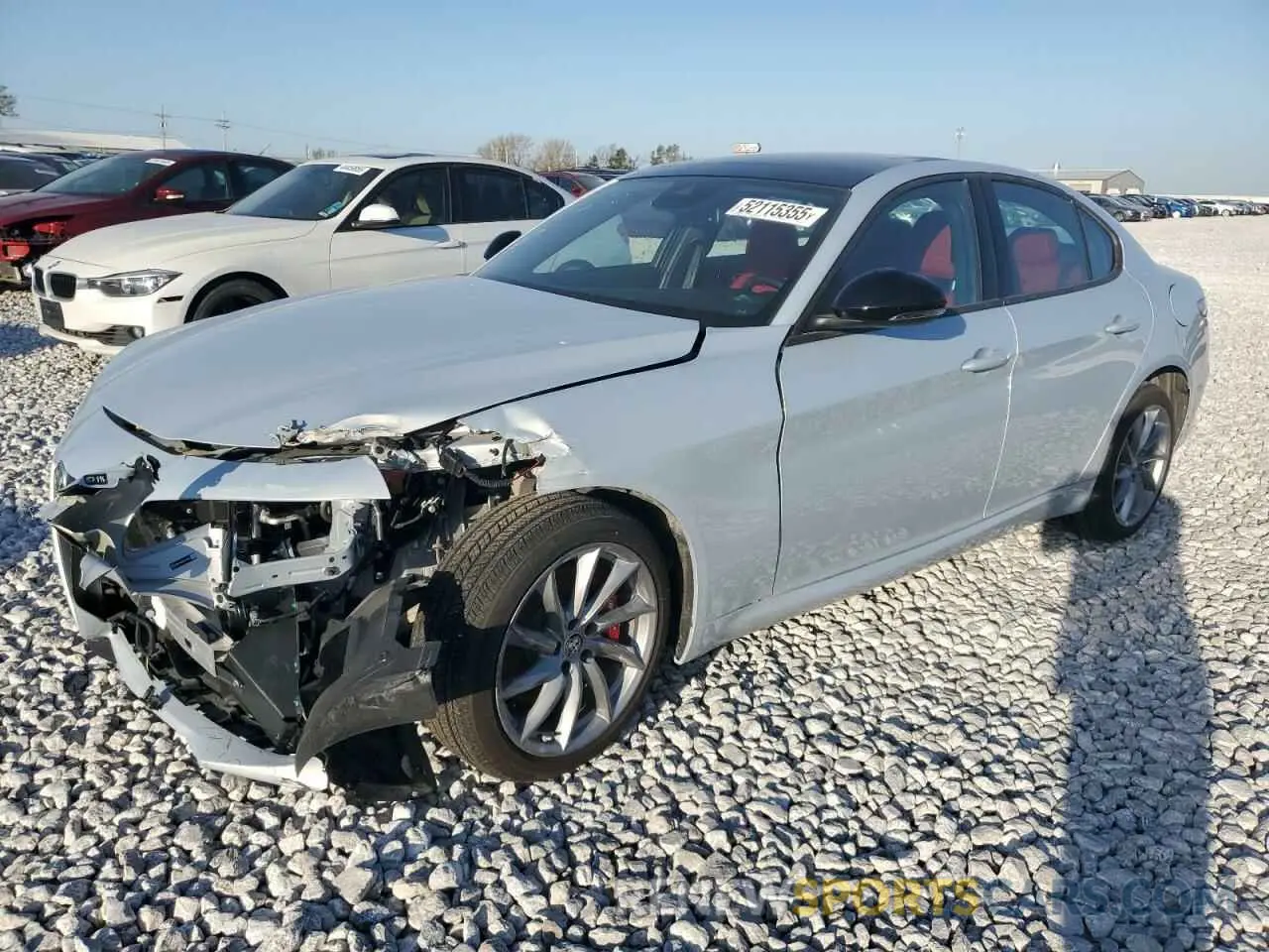 1 Фотография поврежденного автомобиля ZARFANAN8R7678018 ALFA ROMEO GIULIA SPR 2024