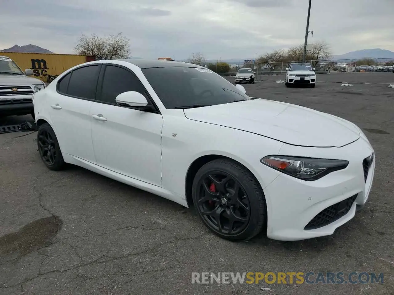 4 Фотография поврежденного автомобиля ZARFAMBN1N7663010 ALFA ROMEO GIULIA SUP 2022