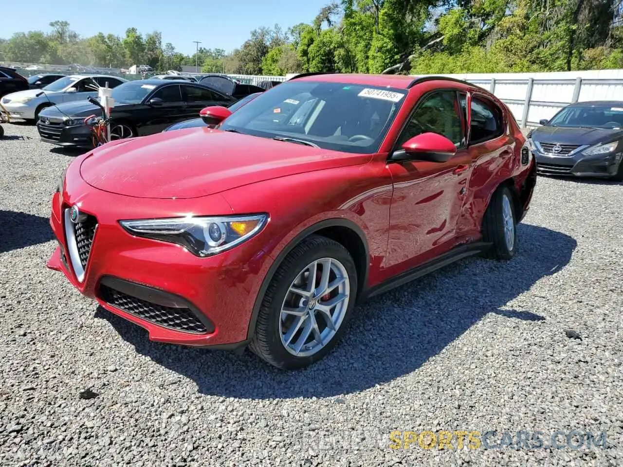 1 Photograph of a damaged car ZASPAJAN0K7C37407 ALFA ROMEO STELVIO 2019