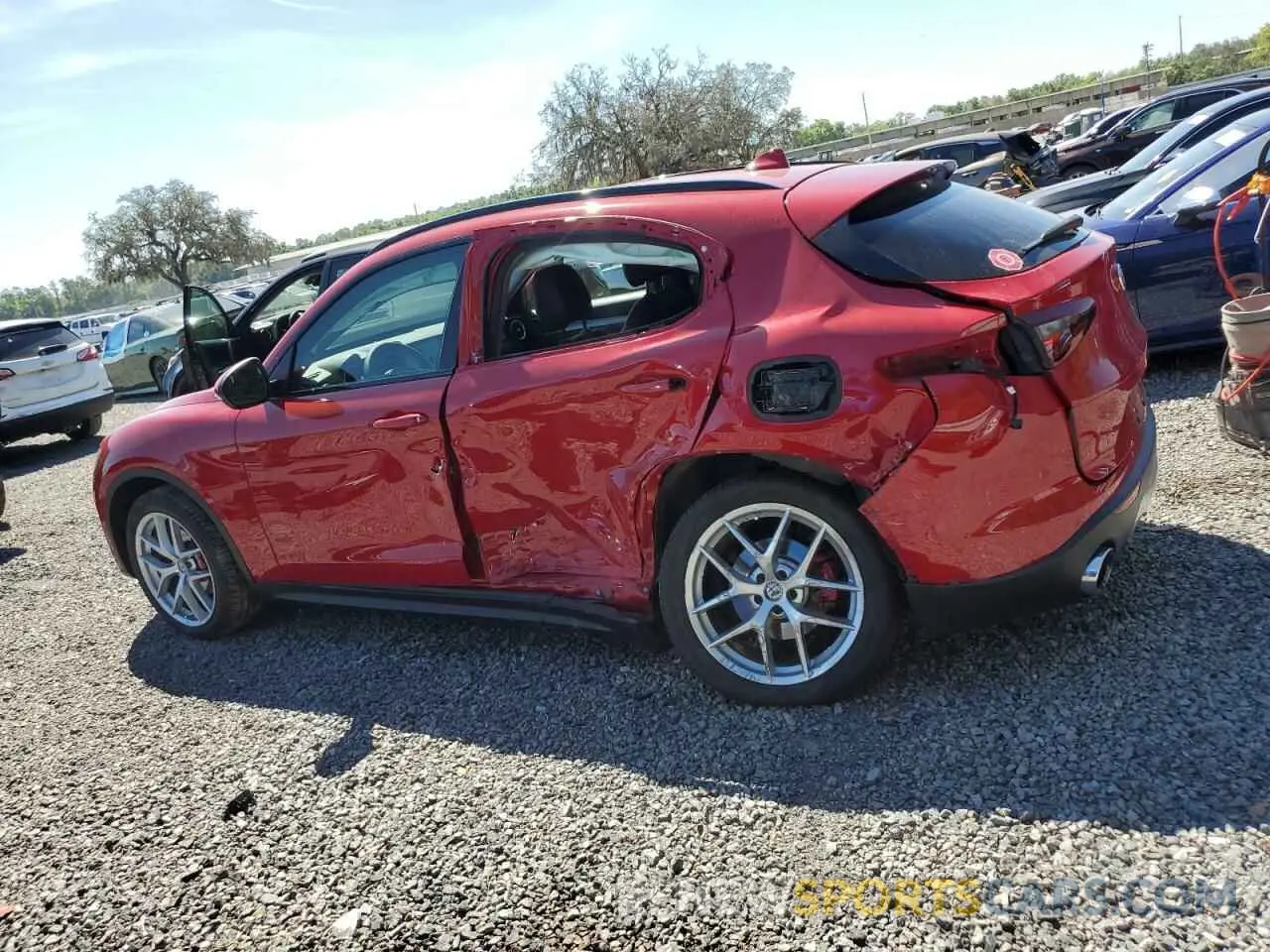 2 Photograph of a damaged car ZASPAJAN0K7C37407 ALFA ROMEO STELVIO 2019