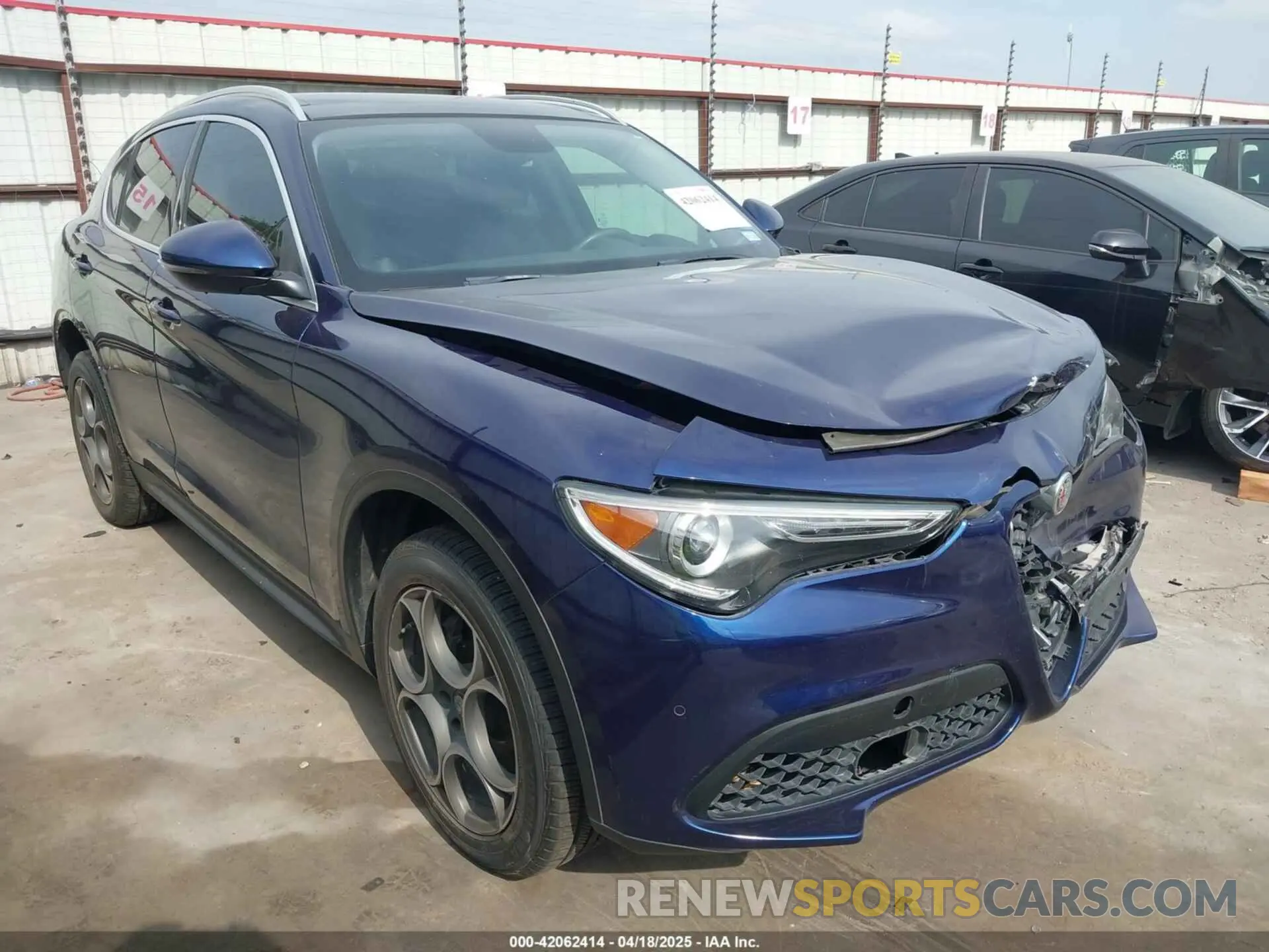 1 Фотография поврежденного автомобиля ZASPAKAN0K7C44623 ALFA ROMEO STELVIO 2019