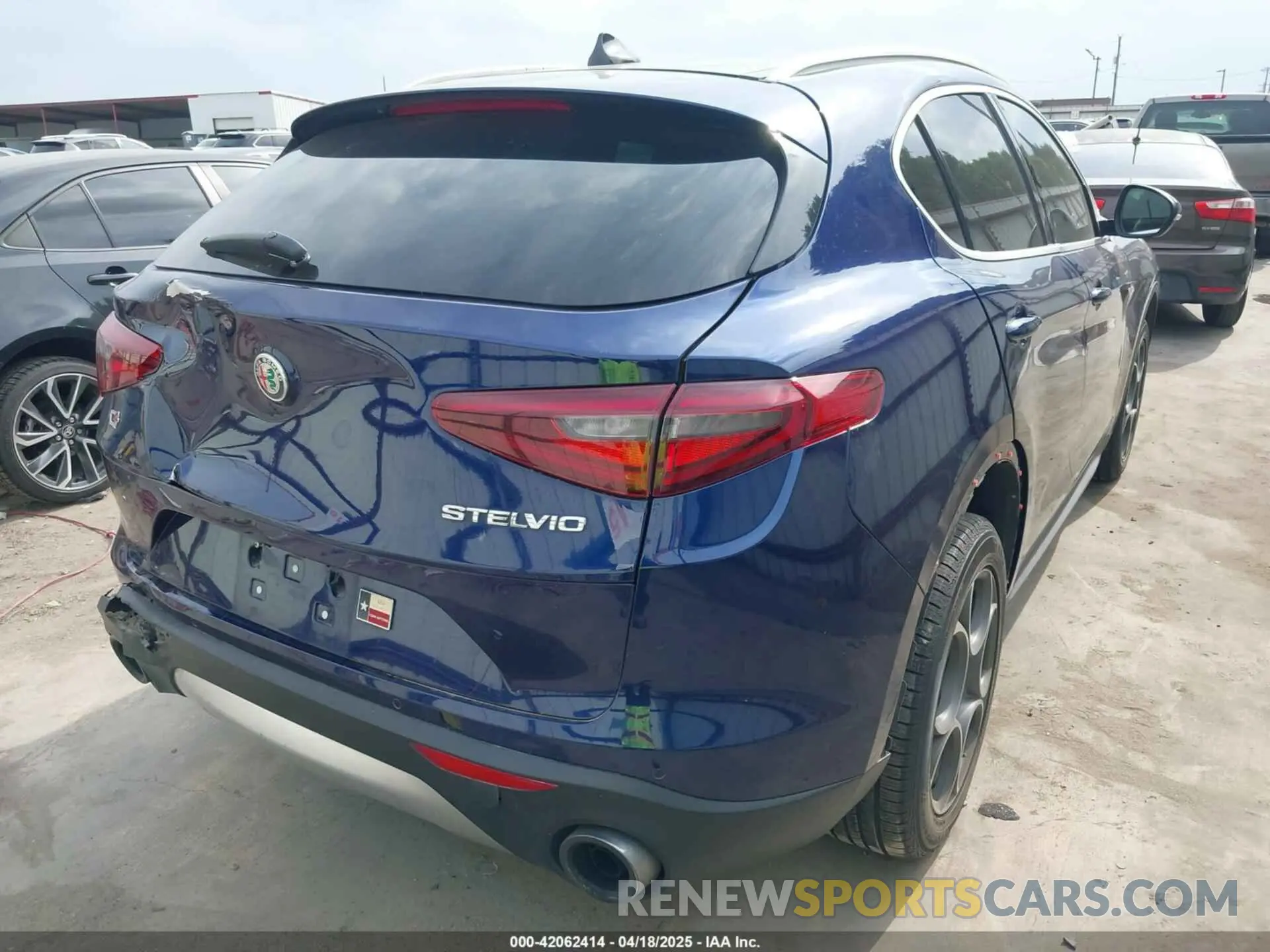 4 Фотография поврежденного автомобиля ZASPAKAN0K7C44623 ALFA ROMEO STELVIO 2019