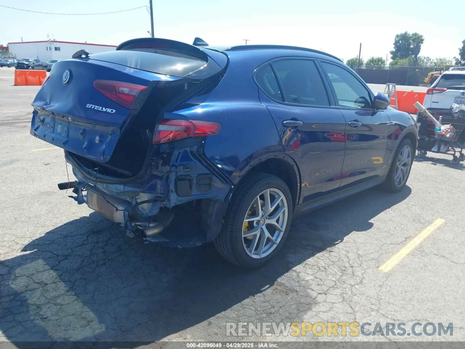 4 Фотография поврежденного автомобиля ZASPAKAN5K7C29955 ALFA ROMEO STELVIO 2019