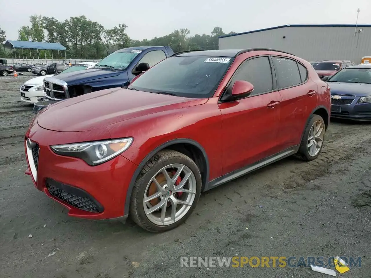 1 Photograph of a damaged car ZASPAKBN2K7C35002 ALFA ROMEO STELVIO 2019