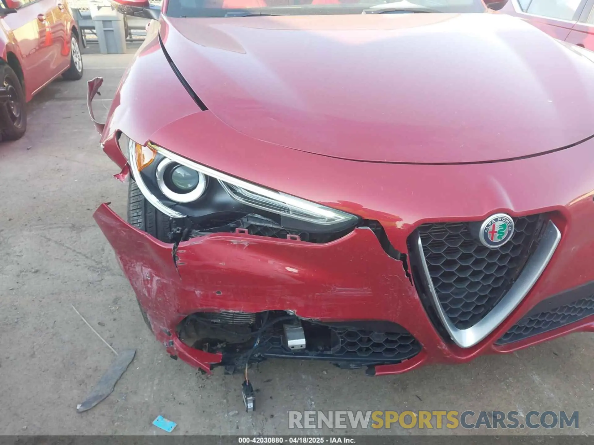 6 Фотография поврежденного автомобиля ZASPAKBN2K7C69215 ALFA ROMEO STELVIO 2019