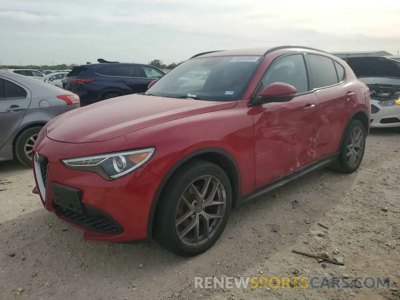 1 Photograph of a damaged car ZASPAKBN3K7C43268 ALFA ROMEO STELVIO 2019