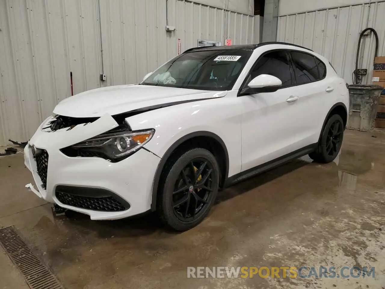 1 Photograph of a damaged car ZASPAKBN3K7C45232 ALFA ROMEO STELVIO 2019