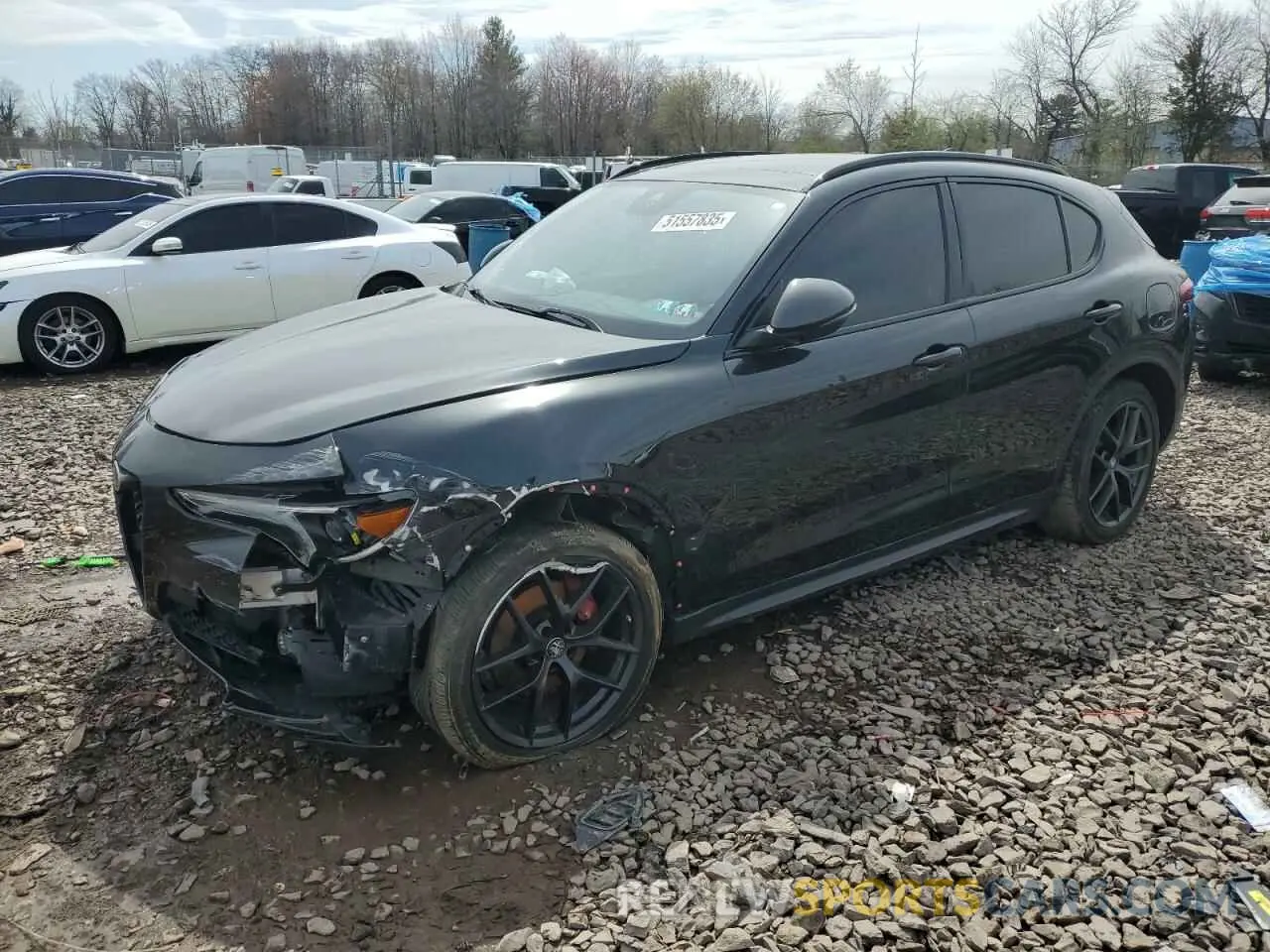1 Photograph of a damaged car ZASPAKBN3K7C55789 ALFA ROMEO STELVIO 2019