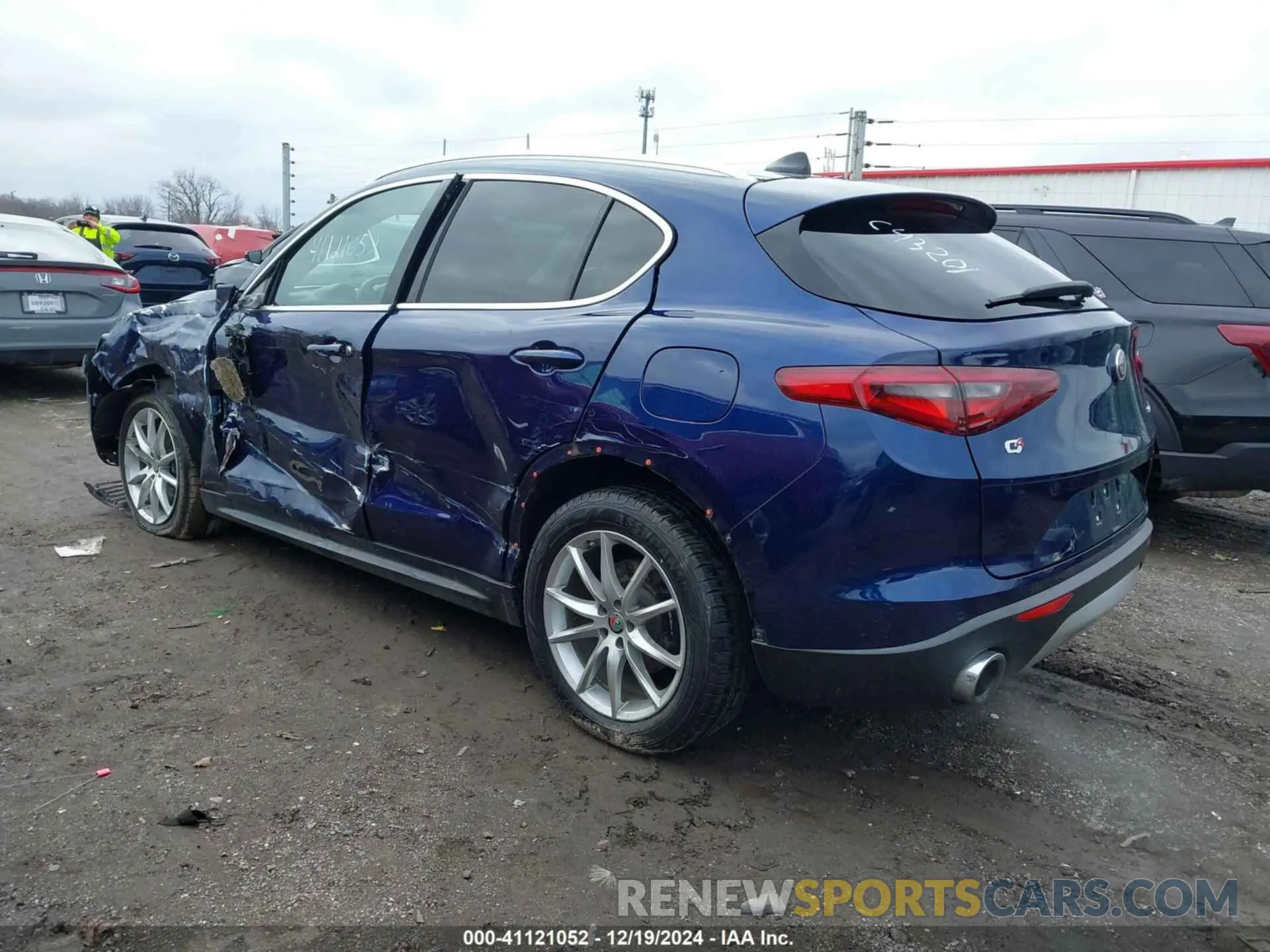 3 Фотография поврежденного автомобиля ZASPAKBN4K7C43201 ALFA ROMEO STELVIO 2019