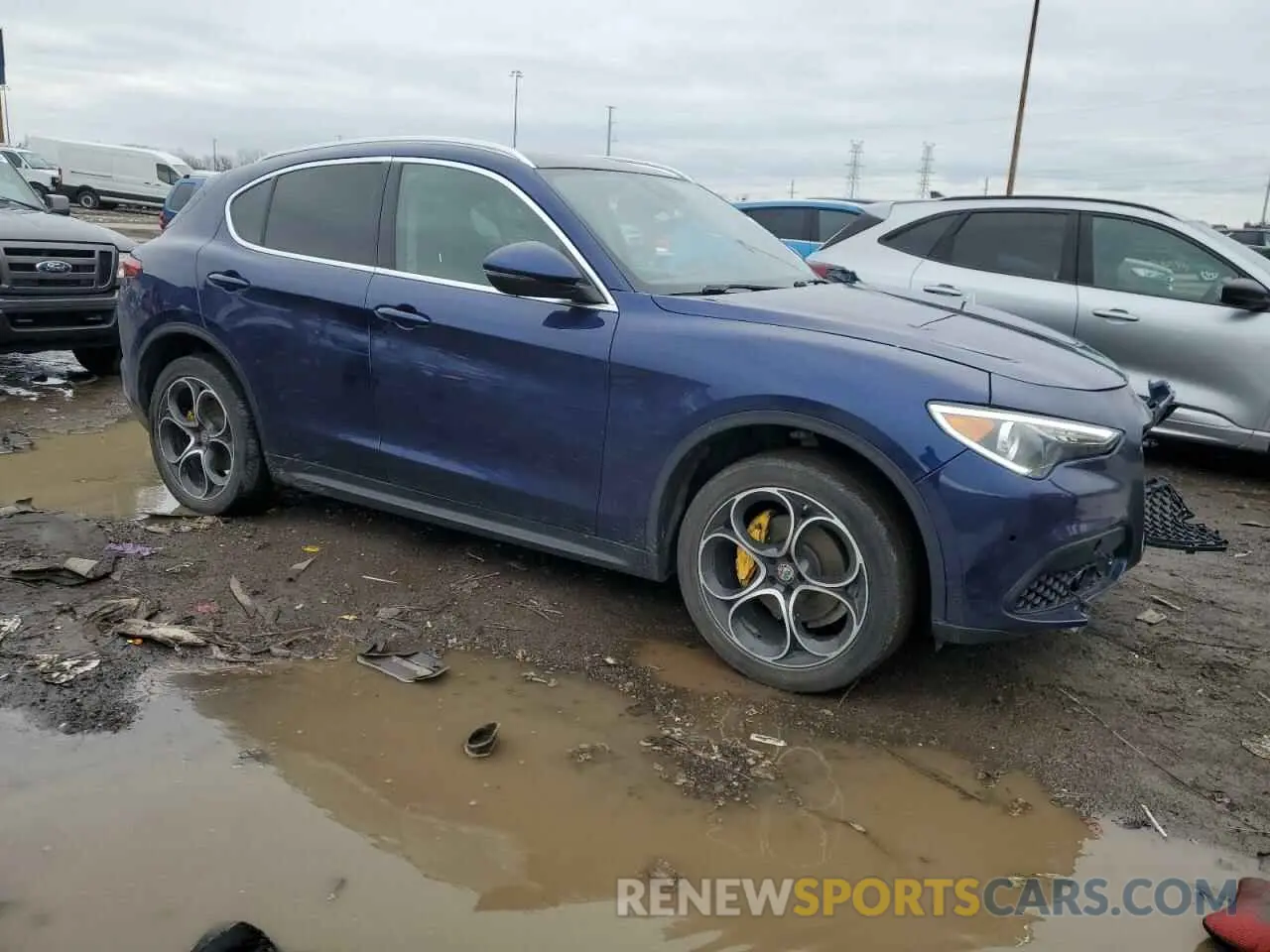 4 Фотография поврежденного автомобиля ZASPAKBN4K7C58880 ALFA ROMEO STELVIO 2019