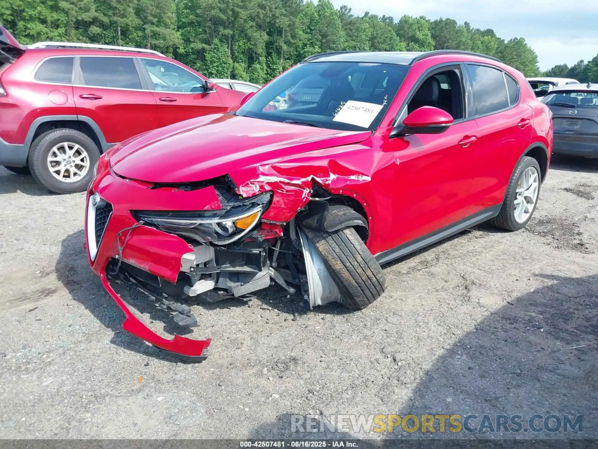 2 Photograph of a damaged car ZASPAKBN8K7C44271 ALFA ROMEO STELVIO 2019
