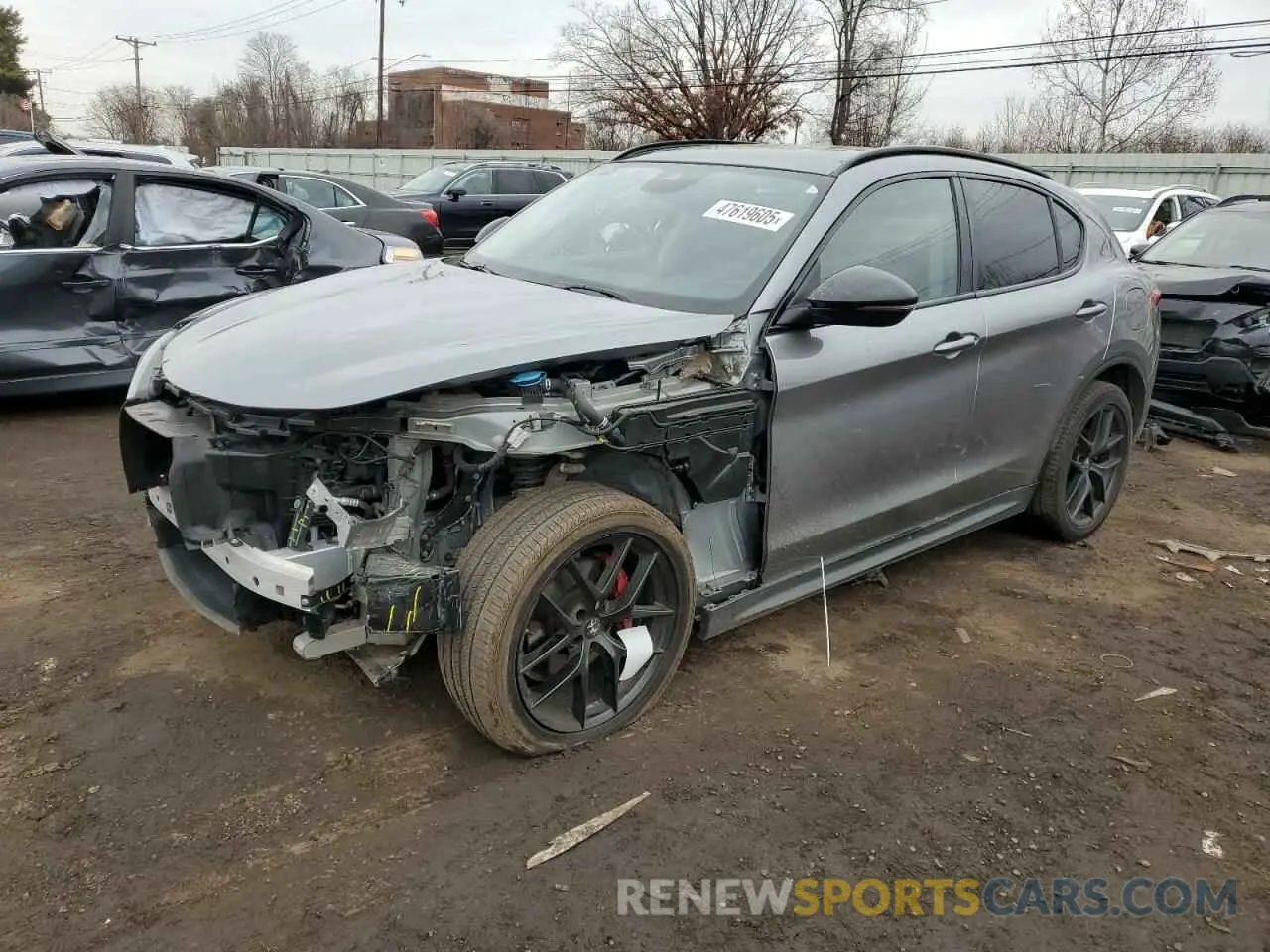 1 Photograph of a damaged car ZASPAKAN6L7C95545 ALFA ROMEO STELVIO 2020