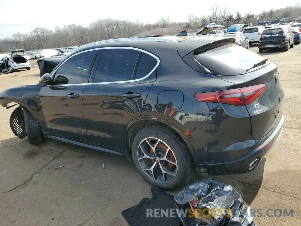 2 Photograph of a damaged car ZASPAKBN7L7C82737 ALFA ROMEO STELVIO 2020