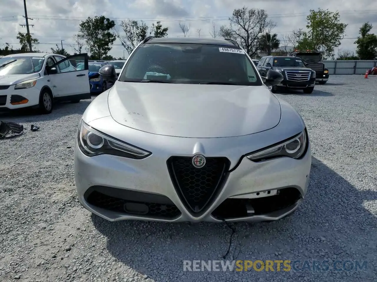 5 Фотография поврежденного автомобиля ZASPAJAN4M7D11740 ALFA ROMEO STELVIO 2021