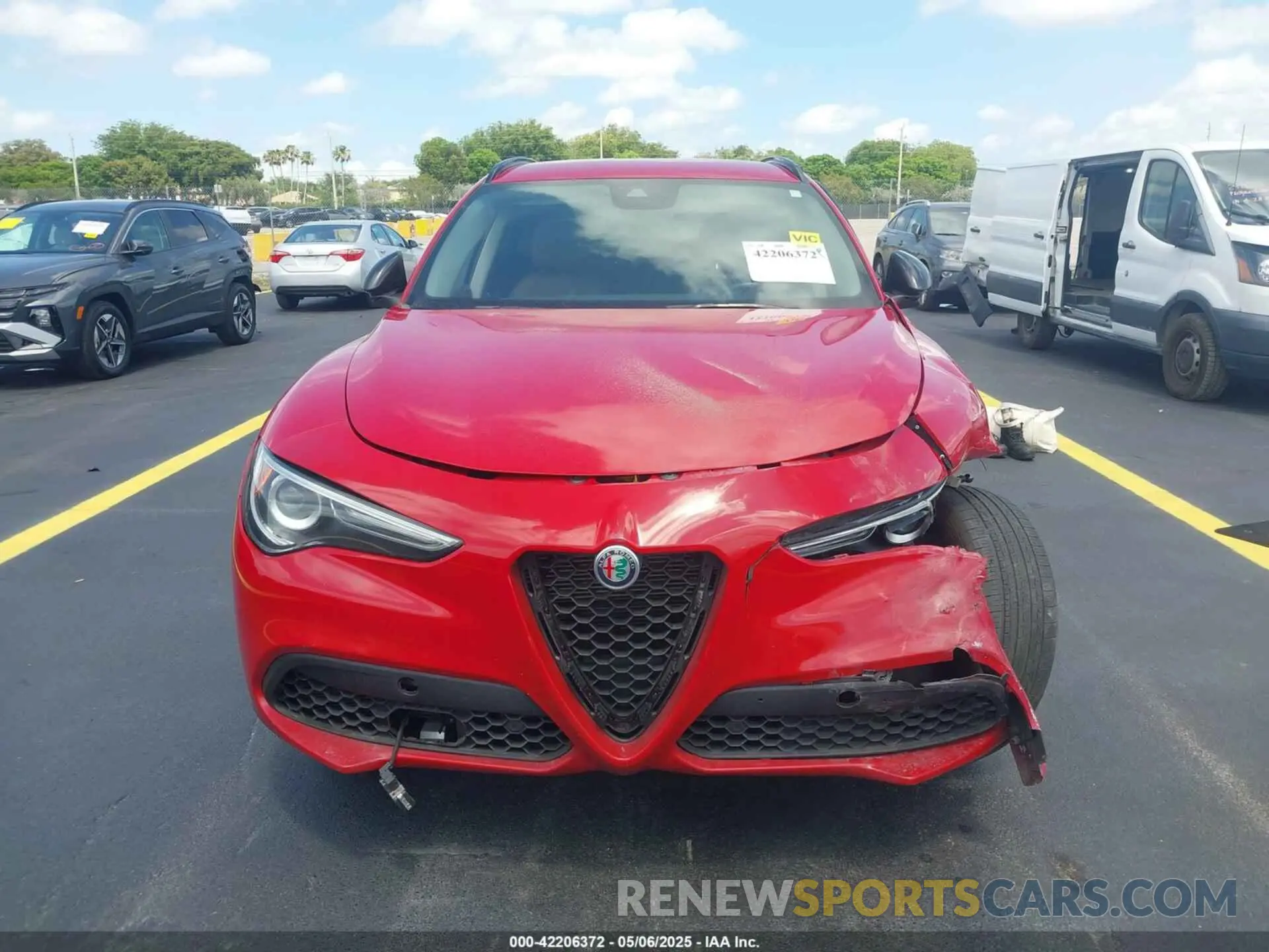 12 Фотография поврежденного автомобиля ZASPAJAN7M7D08508 ALFA ROMEO STELVIO 2021