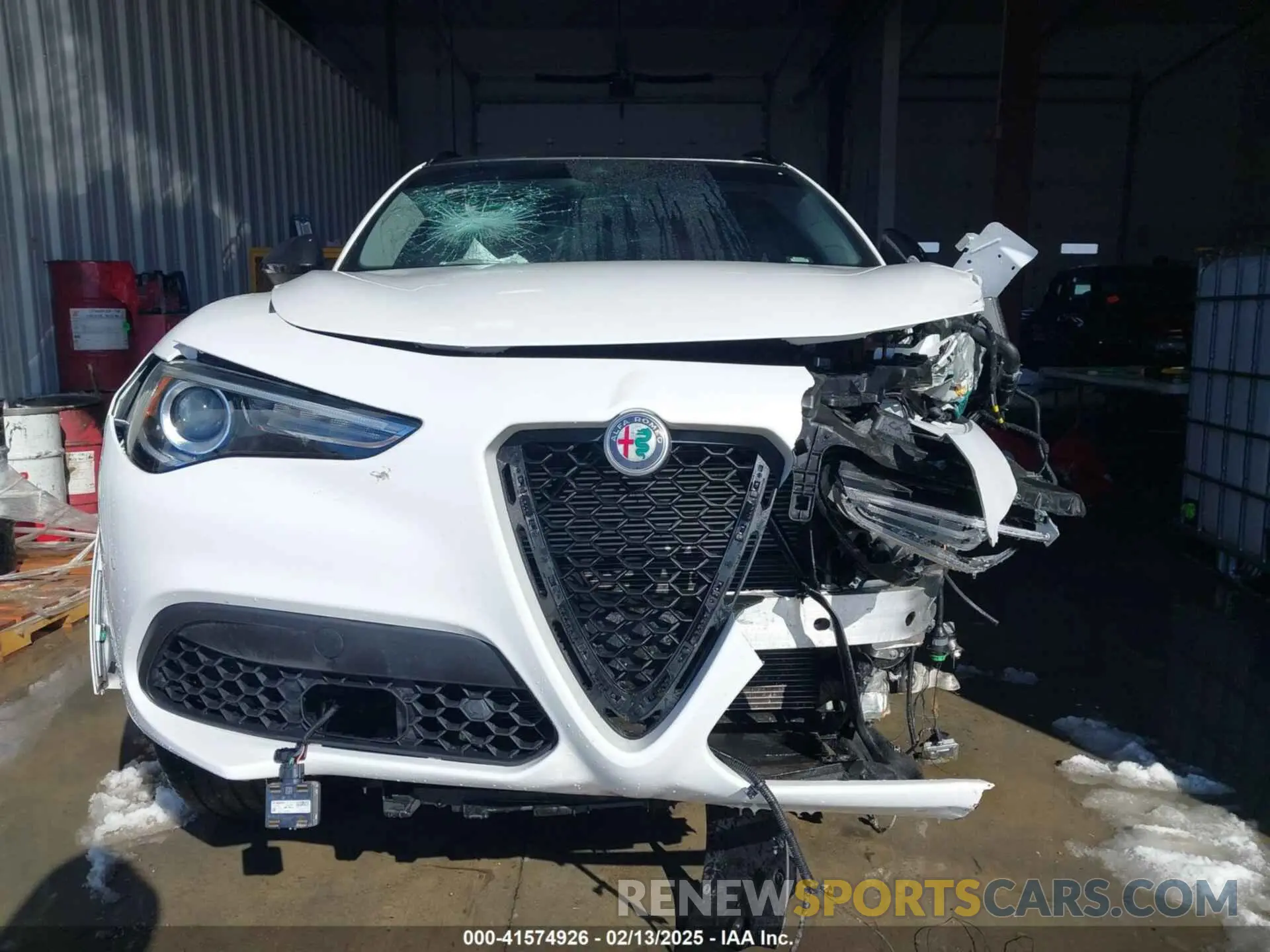 13 Photograph of a damaged car ZASPAJAN8M7D15239 ALFA ROMEO STELVIO 2021