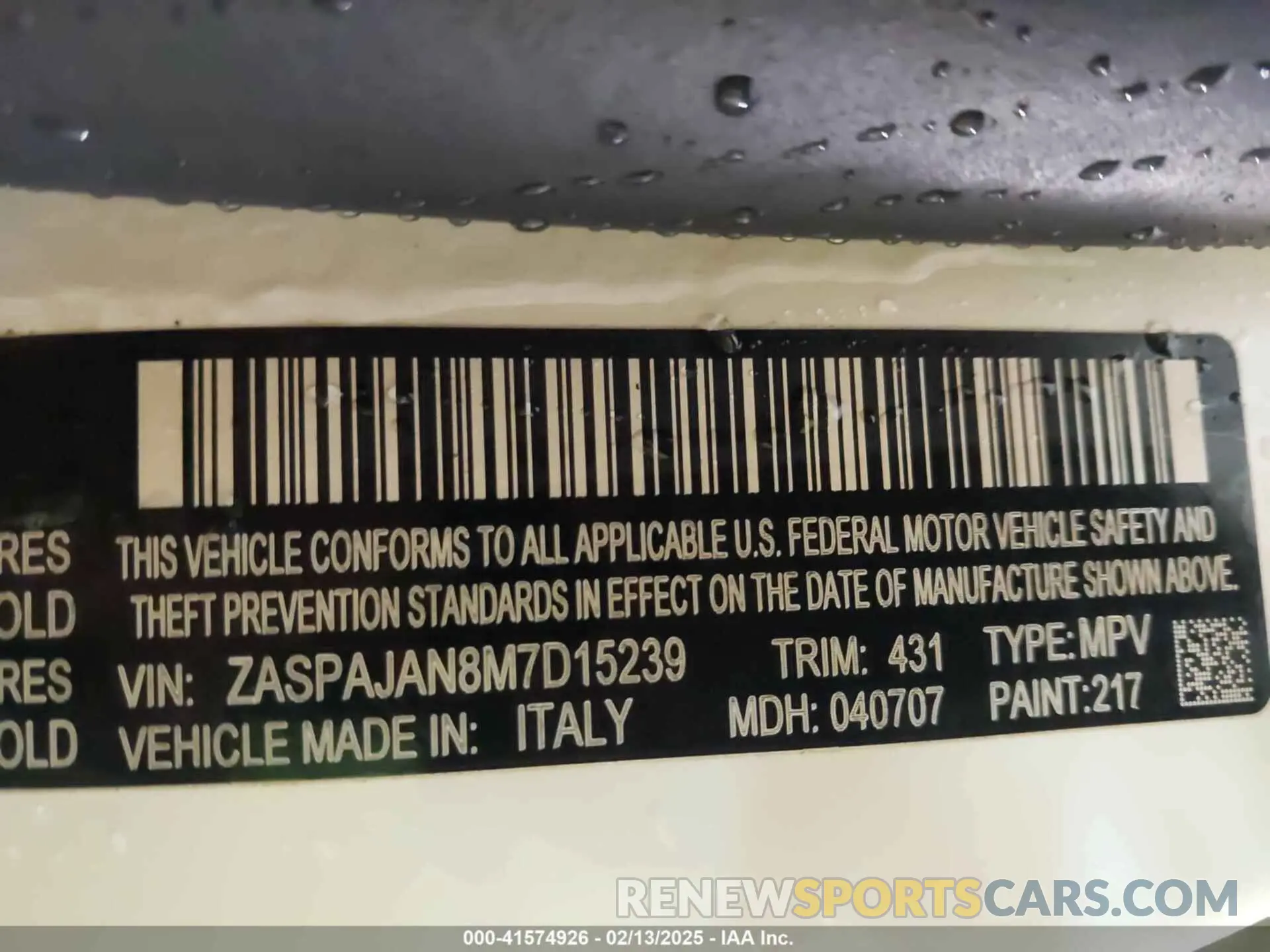 9 Photograph of a damaged car ZASPAJAN8M7D15239 ALFA ROMEO STELVIO 2021
