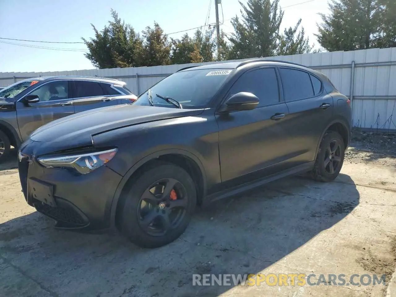 1 Photograph of a damaged car ZASPAKANXM7D09982 ALFA ROMEO STELVIO 2021