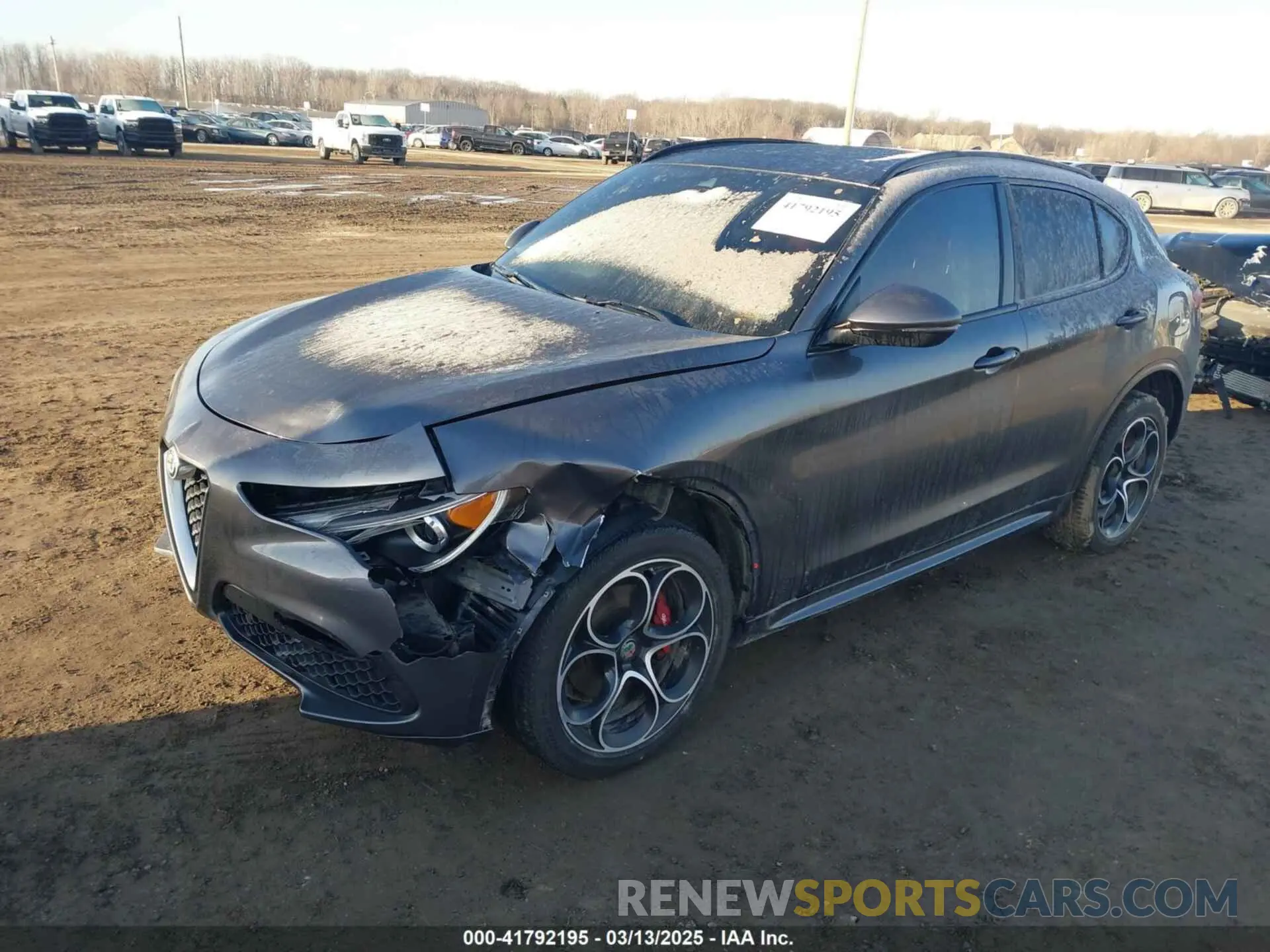 2 Photograph of a damaged car ZASPAKBN0M7D02652 ALFA ROMEO STELVIO 2021