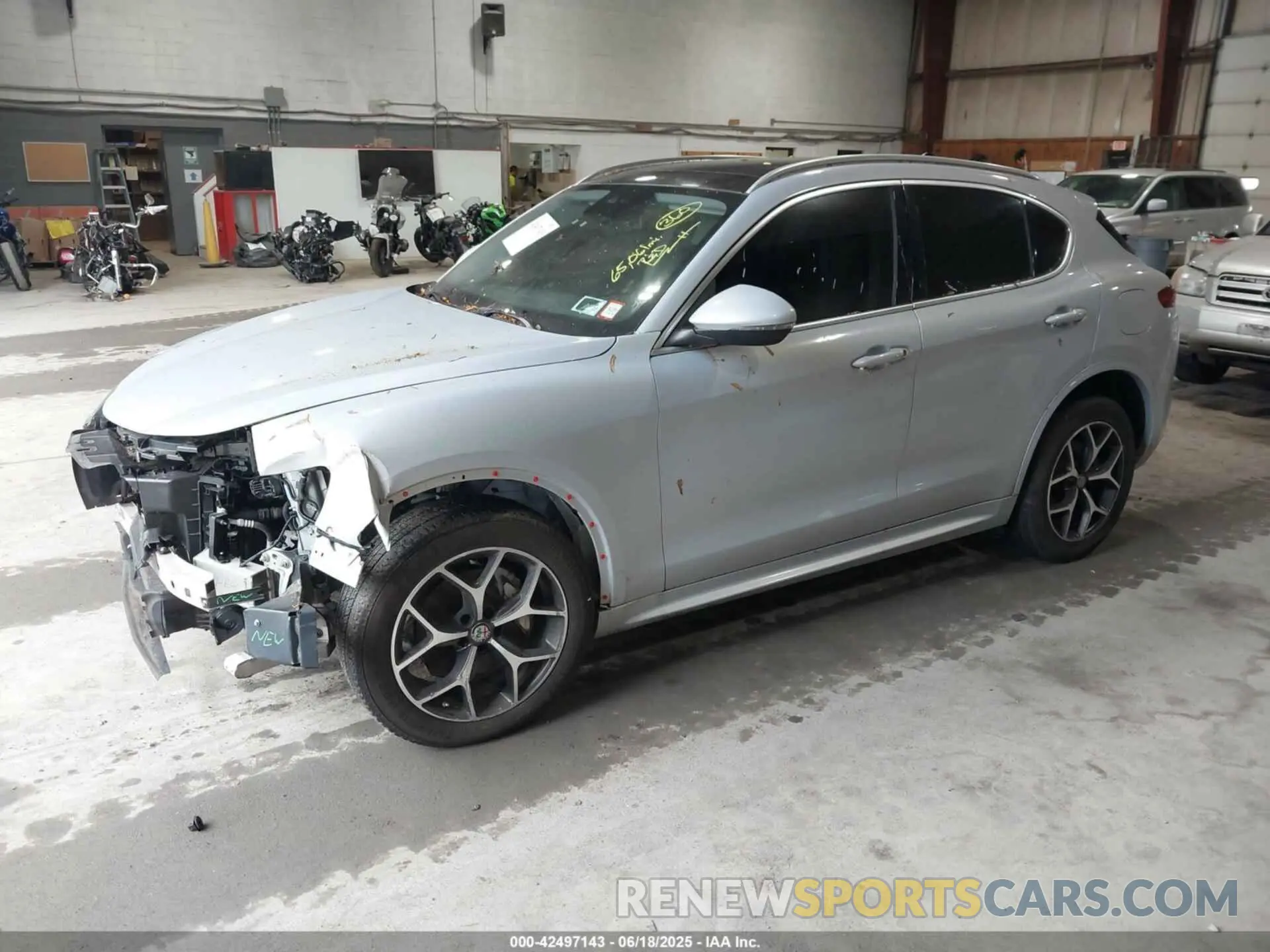 2 Photograph of a damaged car ZASPAKBN2M7D11188 ALFA ROMEO STELVIO 2021